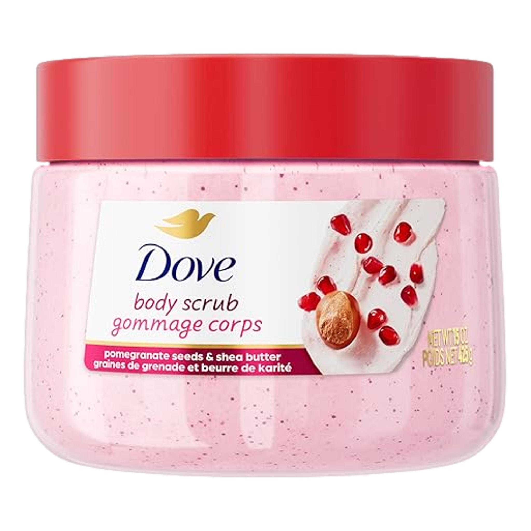 Dove Pomegranate & Shea Butter Body Scrub, 15 oz